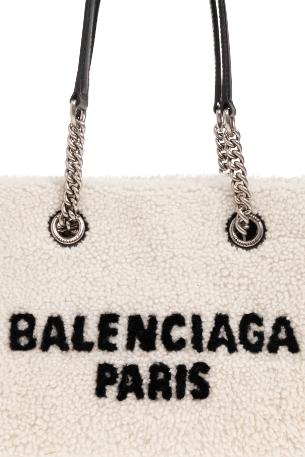 ハンドバッグ BALENCIAGA WHITE SHEARLING DUTY FREE S HANDBAG Balenciaga White Shearling Duty Free S Handbag | italist